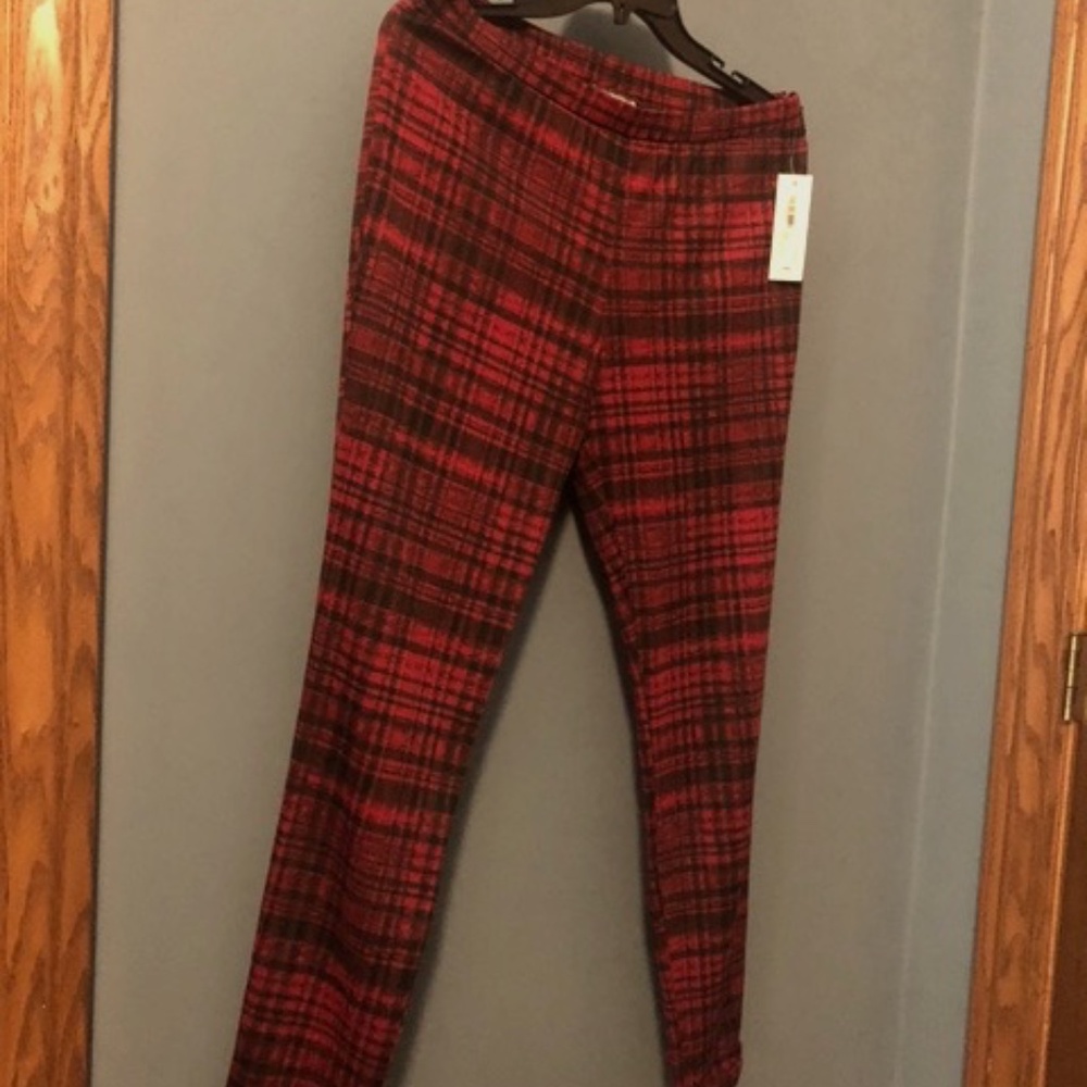 Plaid leggings
